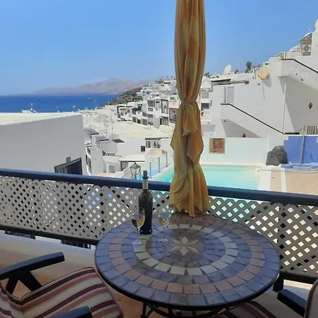 The White Dragos With Ocean View - Ac -inttv - Pool Apartment Tias